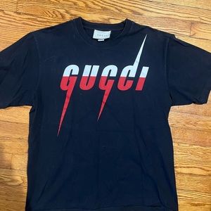 T-SHIRT WITH GUCCI BLADE PRINT
